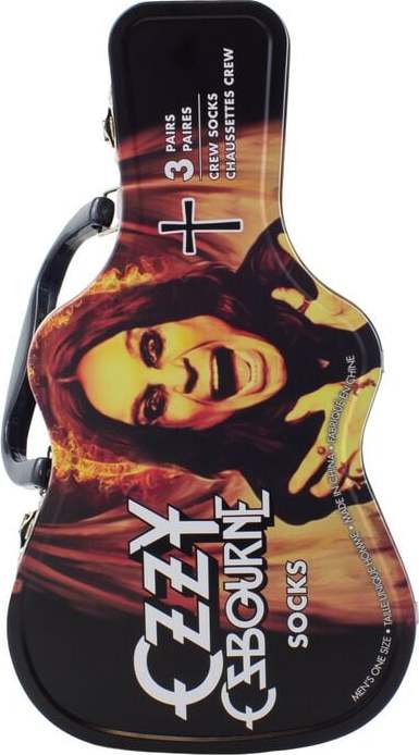Ozzy Osbourne Guitar TinBox Ponožky vícebarevný - RockTime.cz