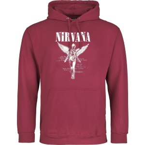 Nirvana In Utero Mikina s kapucí tmavě červená - RockTime.cz
