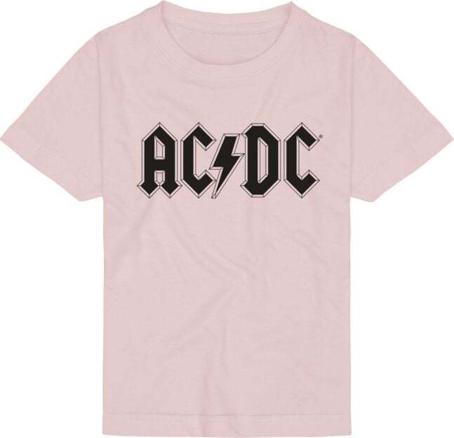 AC/DC Logo detské tricko světle růžová - RockTime.cz AC/DC Logo detské tricko světle růžová - RockTime.cz