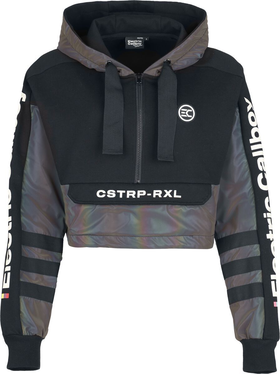 Electric Callboy EMP Signature Collection Dámská mikina s kapucí cerná/šedá - RockTime.cz Electric Callboy EMP Signature Collection Dámská mikina s kapucí cerná/šedá - RockTime.cz