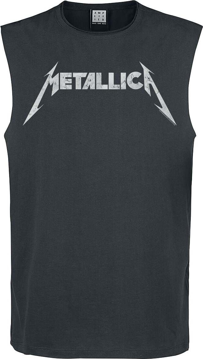 Metallica Amplified Collection - Logo Tank top charcoal - RockTime.cz Metallica Amplified Collection - Logo Tank top charcoal - RockTime.cz