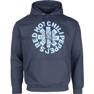 Red Hot Chili Peppers Aztek Logo Mikina s kapucí modrá - RockTime.cz