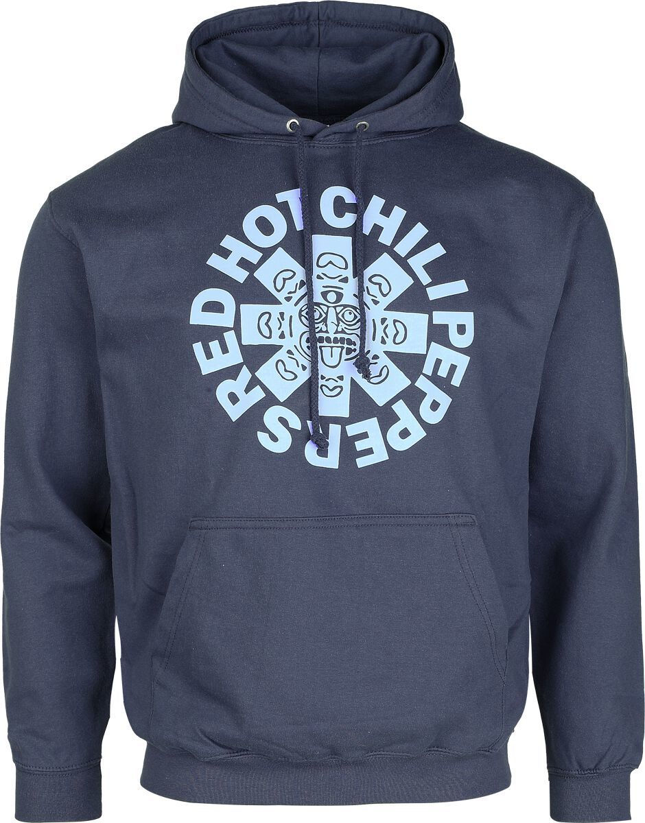 Red Hot Chili Peppers Aztek Logo Mikina s kapucí modrá - RockTime.cz