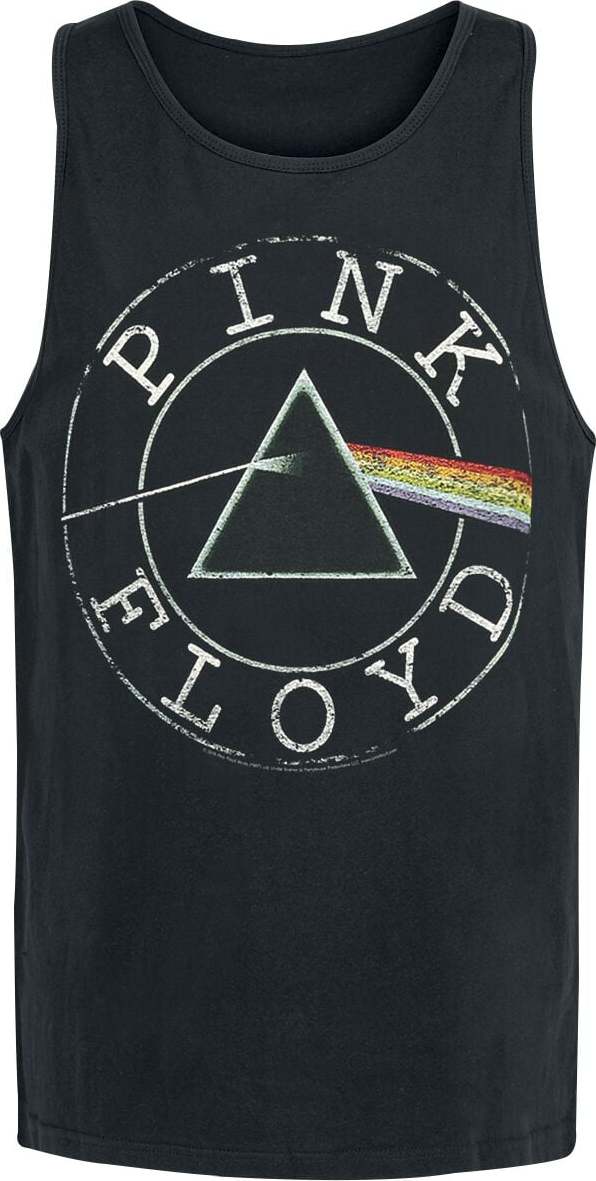 Pink Floyd Logo Circle Tank top černá - RockTime.cz
