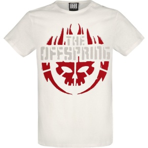 The Offspring Amplified Collection - Skull Logo Tričko šedobílá