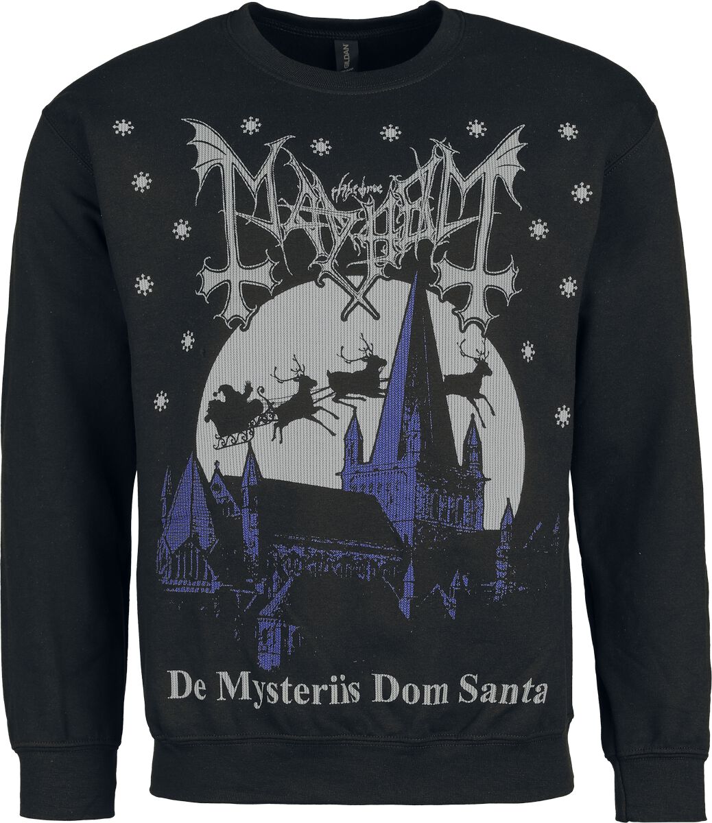 Mayhem Holiday Sweater - De Mysteriis Dom Santa Mikina černá - RockTime.cz Mayhem Holiday Sweater - De Mysteriis Dom Santa Mikina černá - RockTime.cz