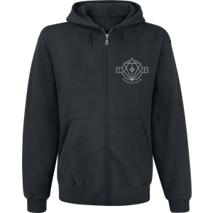 In Flames Forgone Cover Mikina s kapucí na zip černá