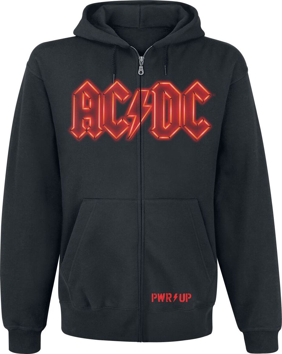 AC/DC PWR UP Mikina s kapucí na zip černá - RockTime.cz AC/DC PWR UP Mikina s kapucí na zip černá - RockTime.cz