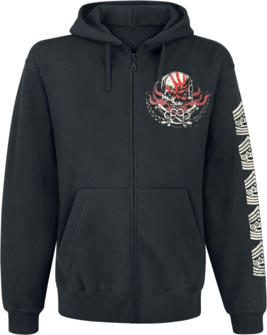 Five Finger Death Punch 100% Pure Mikina s kapucí na zip černá - RockTime.cz Five Finger Death Punch 100% Pure Mikina s kapucí na zip černá - RockTime.cz