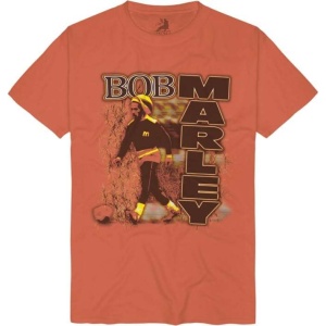 Bob Marley Football Blur Tričko oranžová - RockTime.cz