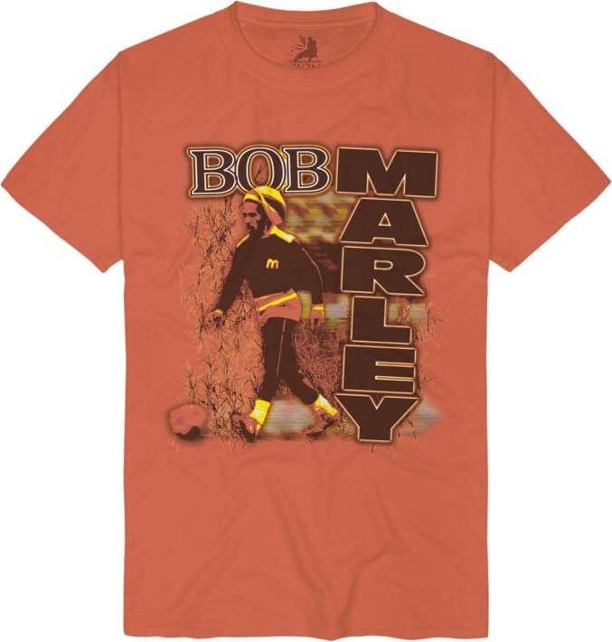 Bob Marley Football Blur Tričko oranžová - RockTime.cz Bob Marley Football Blur Tričko oranžová - RockTime.cz
