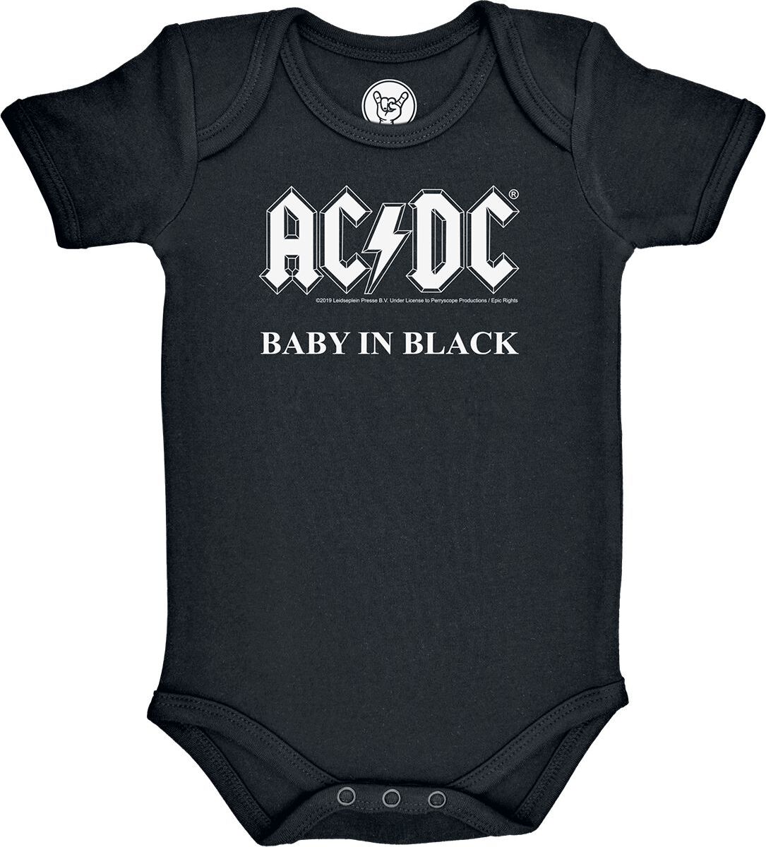 AC/DC Metal-Kids - Baby In Black body černá - RockTime.cz AC/DC Metal-Kids - Baby In Black body černá - RockTime.cz