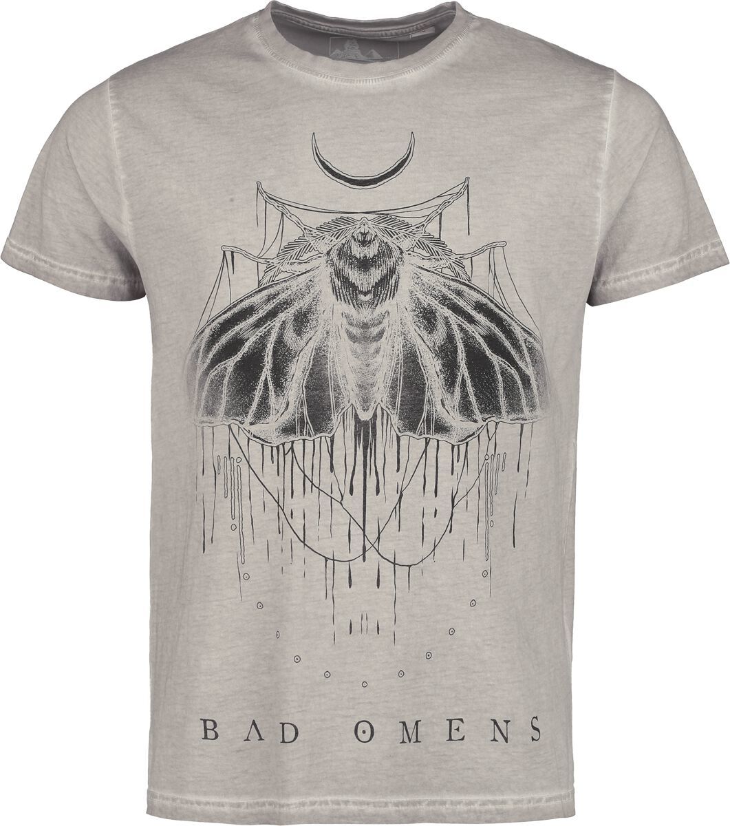 Bad Omens Moth Tričko šedá - RockTime.cz