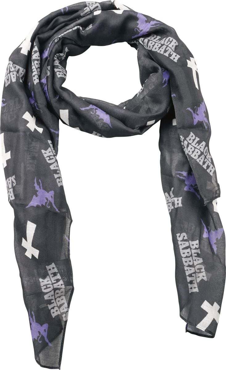 Black Sabbath Logo Šátek/šála černá - RockTime.cz Black Sabbath Logo Šátek/šála černá - RockTime.cz