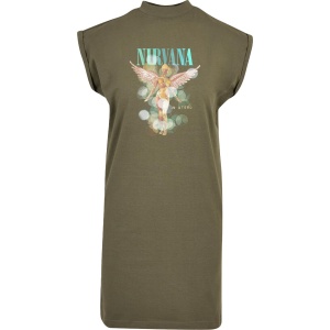 Nirvana In Utero Šaty olivová