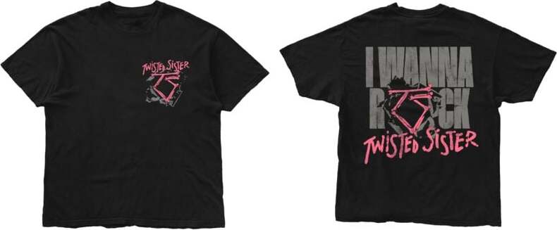 Twisted Sister I Wanna Rock Tričko černá - RockTime.cz