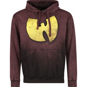 Wu-Tang Clan Logo Mikina s kapucí tmavě červená