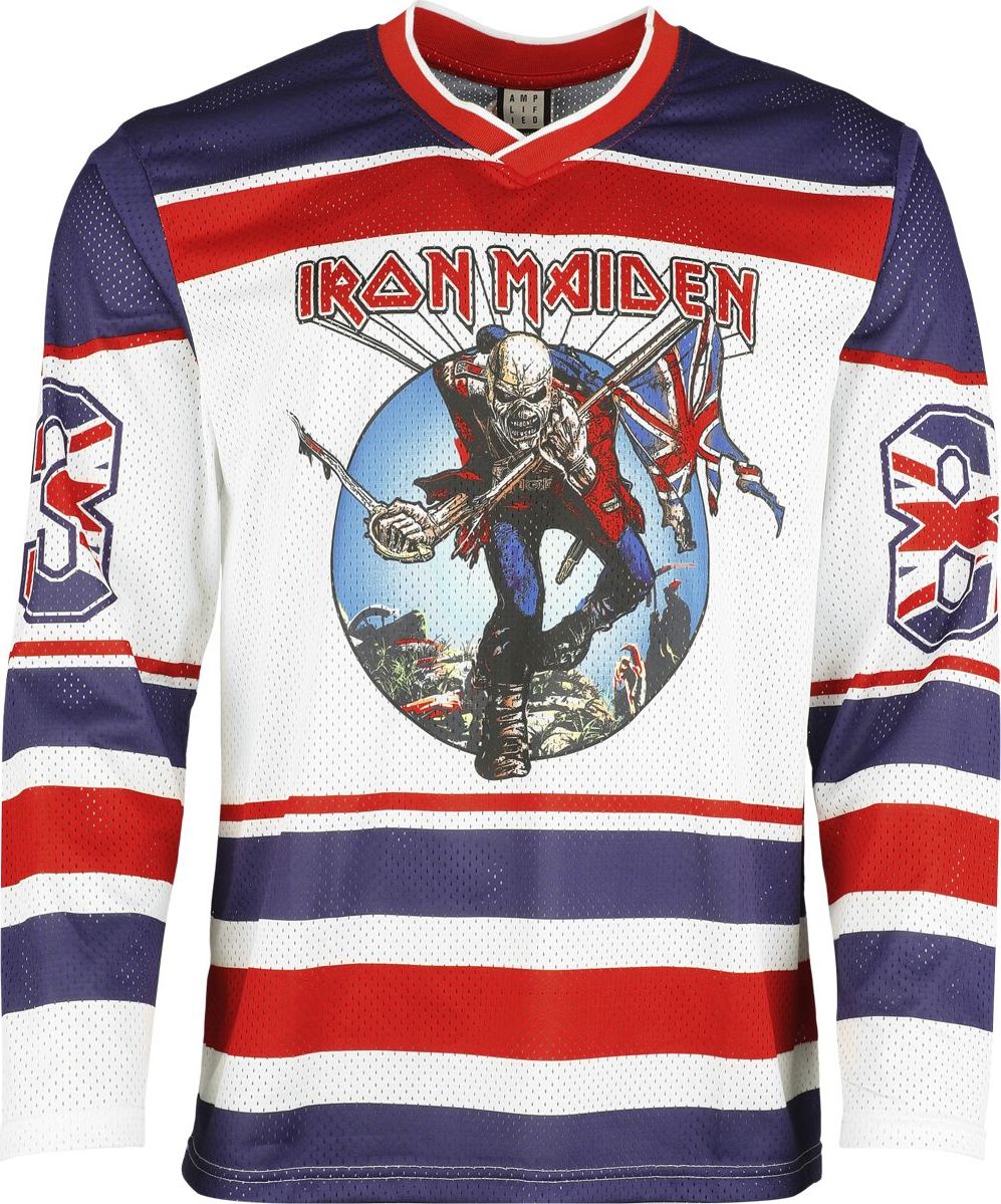Iron Maiden Amplified Collection - Hockey Jersey Tričko s dlouhým rukávem vícebarevný - RockTime.cz
