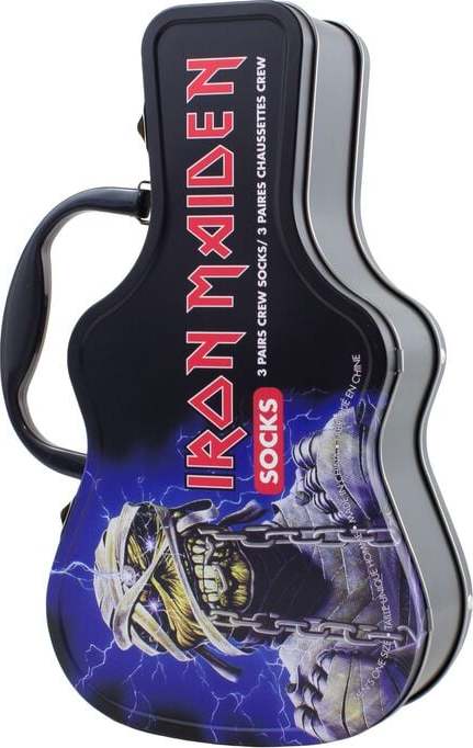 Iron Maiden Guitar TinBox Ponožky vícebarevný - RockTime.cz
