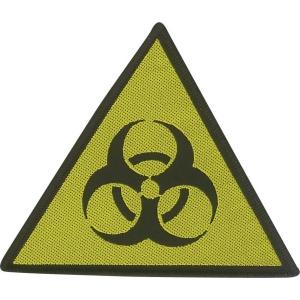 Biohazard Danger nášivka cerná/žlutá
