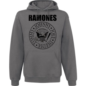 Ramones Seal Mikina s kapucí charcoal