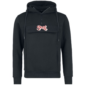 Ghost Logo Mikina s kapucí černá - RockTime.cz