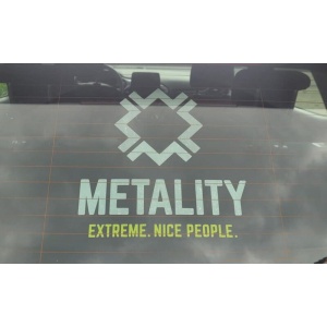 Metality Heckscheibenaufkleber dekorace do auta vícebarevný