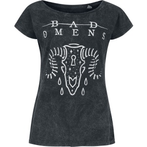 Bad Omens Ram Skull Dámské tričko černá - RockTime.cz