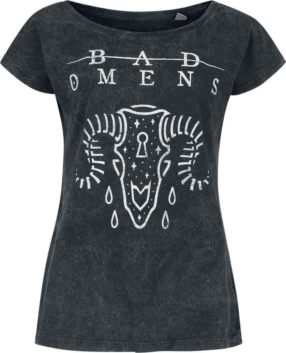 Bad Omens Ram Skull Dámské tričko černá - RockTime.cz