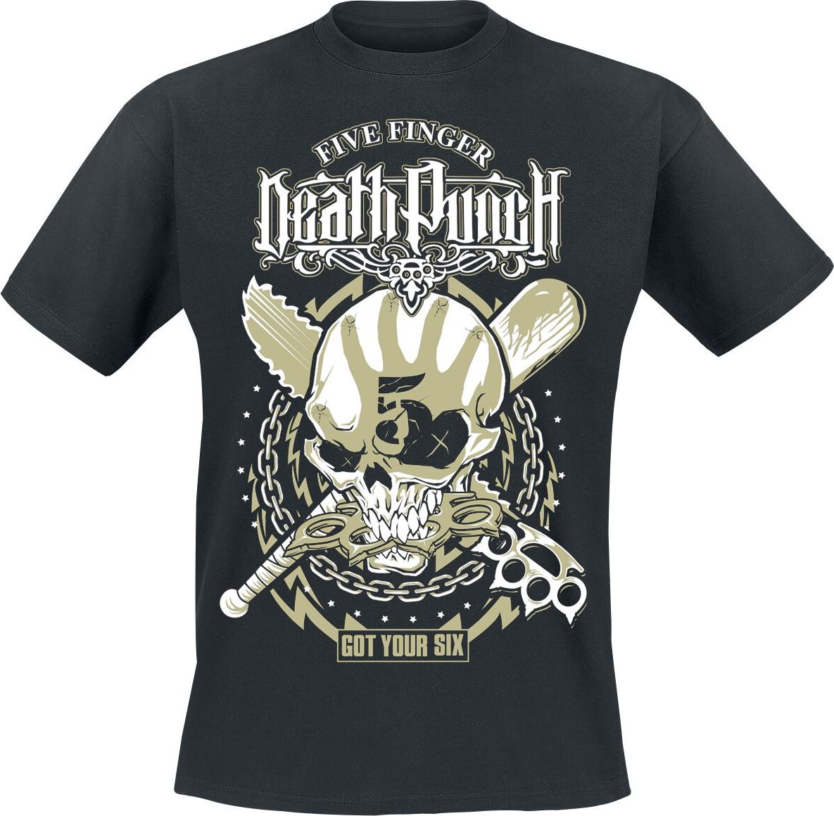 Five Finger Death Punch Got Your Six Bootleg Tričko černá - RockTime.cz