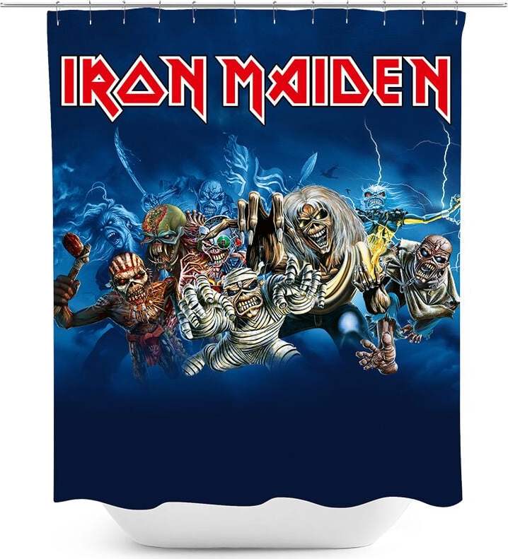 Iron Maiden Wasted years sprchový záves vícebarevný - RockTime.cz