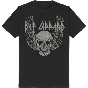 Def Leppard Winged Skull Tričko černá