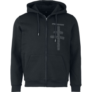 President Rage Mikina s kapucí na zip černá