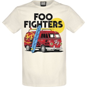 Foo Fighters Amplified Collection - Camper Van Tričko šedobílá