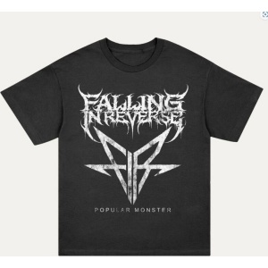 Falling In Reverse Popular Monster Logo Tričko černá