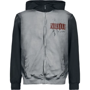 Nirvana In Utero Mikina s kapucí na zip šedá-antracit - RockTime.cz