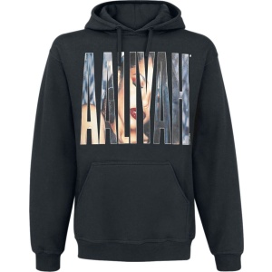 Aaliyah Photo Logo Mikina s kapucí černá