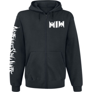 Motionless In White Logo Mikina s kapucí na zip černá