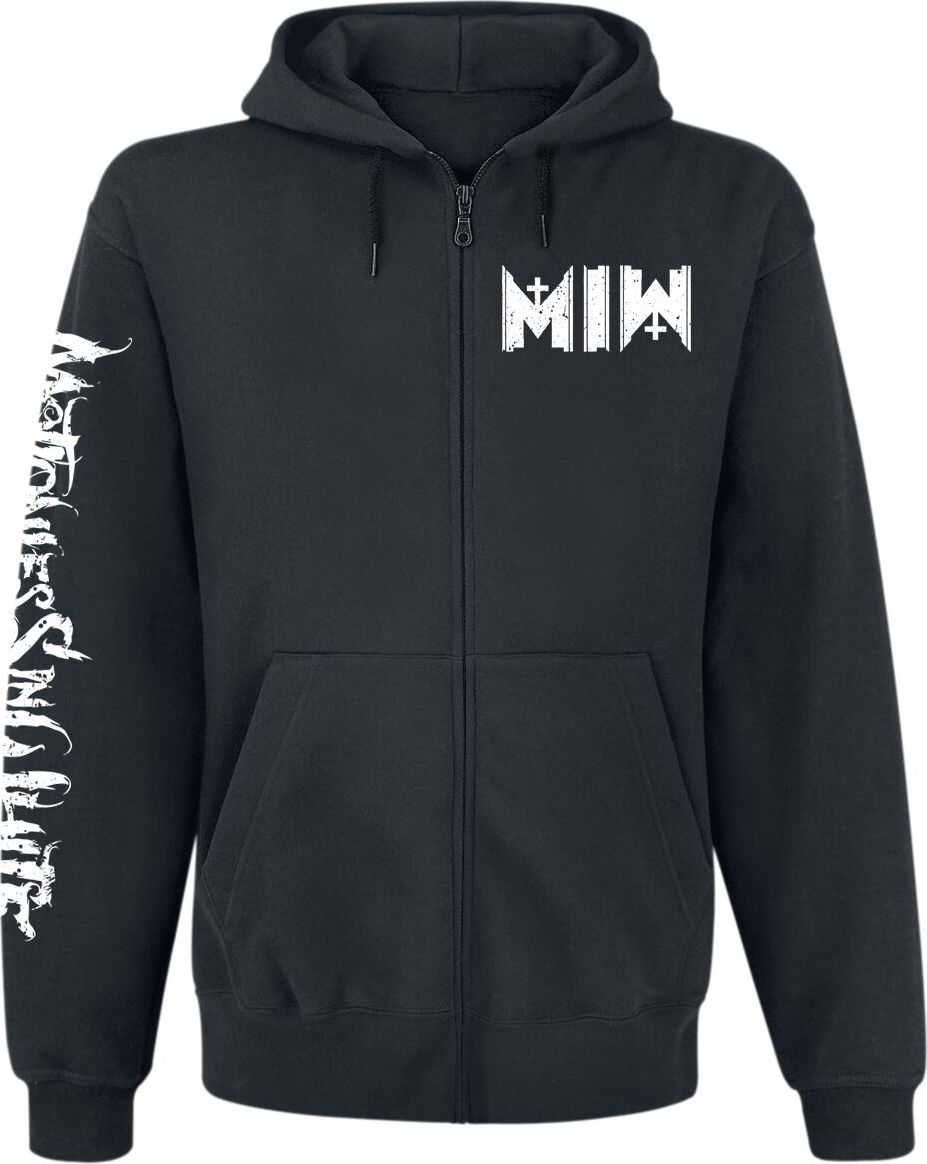 Motionless In White Logo Mikina s kapucí na zip černá - RockTime.cz
