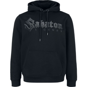 Sabaton Black Logo Mikina s kapucí černá