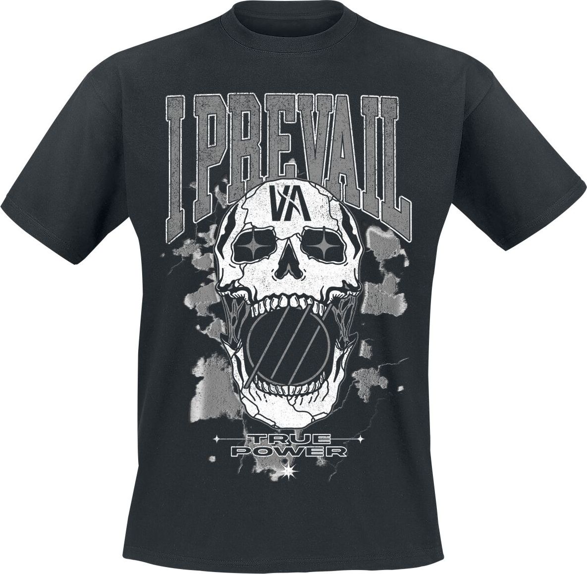 I Prevail True Power Rowdy Skull Tričko černá - RockTime.cz