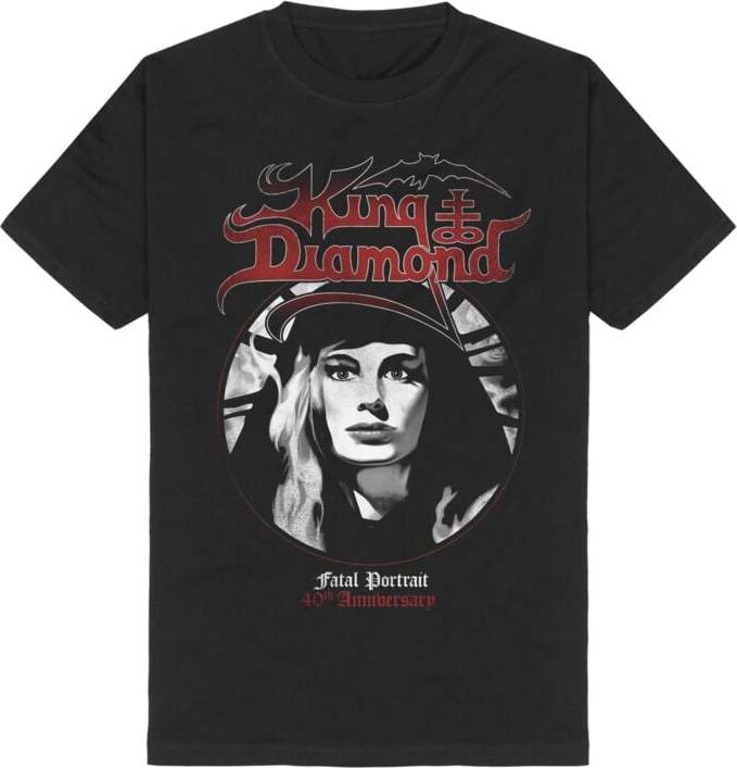 King Diamond Fatal Portrait 40th Anniversary Symbol Tričko černá - RockTime.cz
