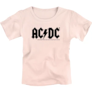 AC/DC Metal-Kids - Logo detské tricko světle růžová - RockTime.cz