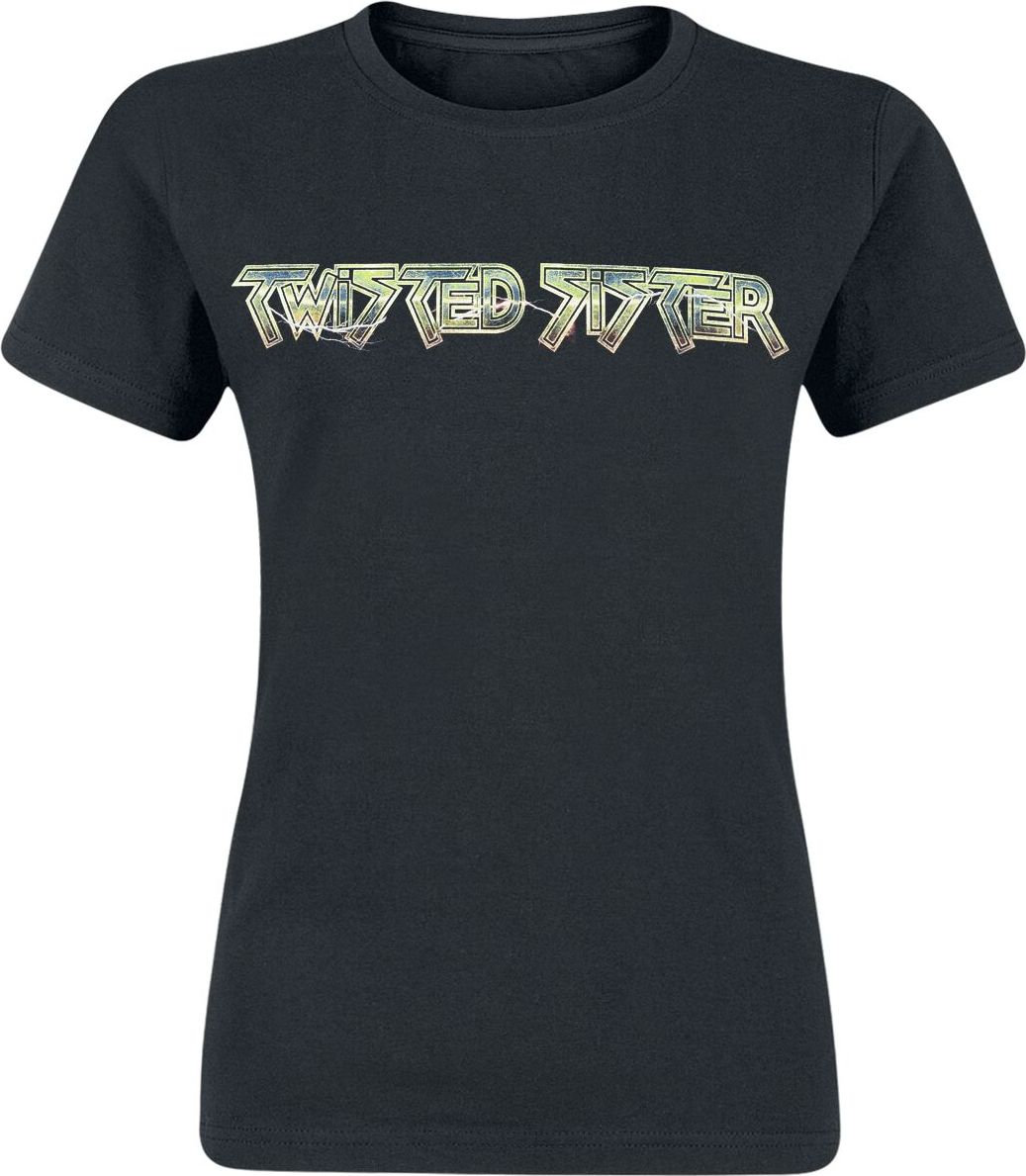 Twisted Sister Metallic Logo Dámské tričko černá - RockTime.cz