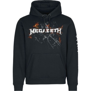 Megadeth Flames Mikina s kapucí černá