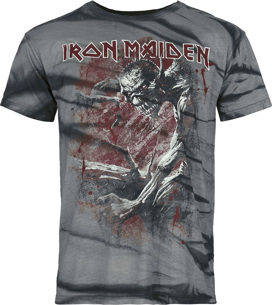 Iron Maiden Logo Tričko šedá - RockTime.cz