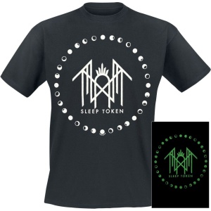Sleep Token Moon Phase - Glow In The Dark Tričko černá - RockTime.cz