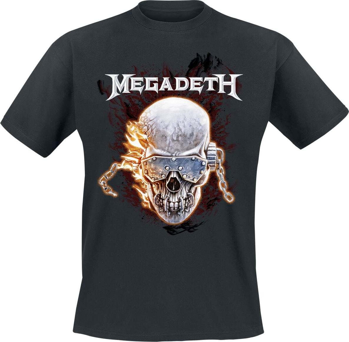 Megadeth Vic & Flames Tričko černá - RockTime.cz