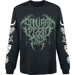 Samurai Pizza Cats In Cats We Trust Tričko s dlouhým rukávem černá - RockTime.cz