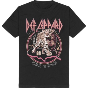 Def Leppard USA Tour 1983 Tričko černá